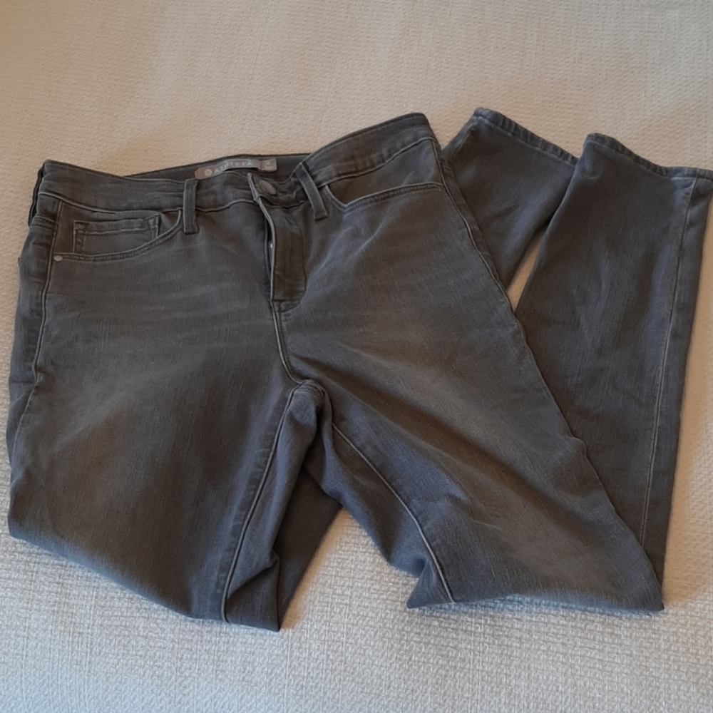 Athleta Sculptek Skinny Jean Grey Wash Size 10